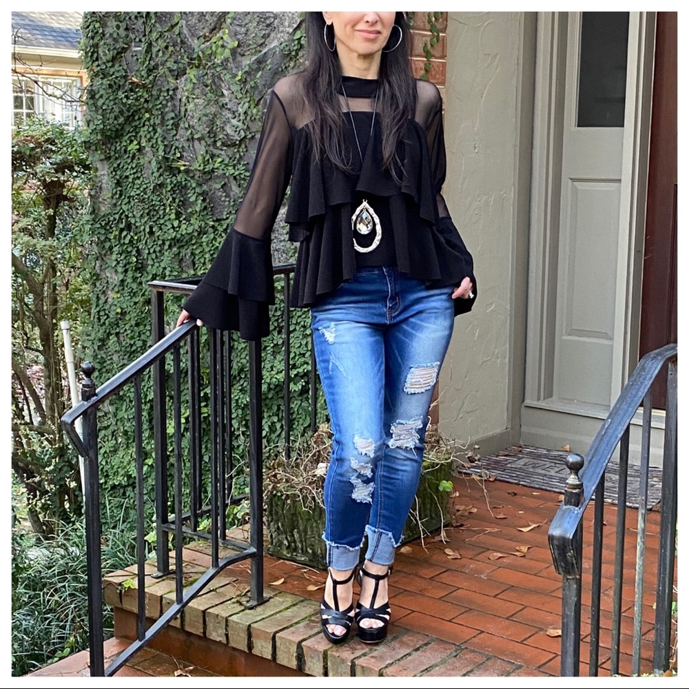 ✨MADE IN ITALY✨Fabulous layered top - Picture 4 of 8